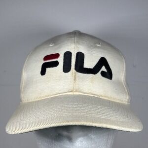 Vintage Sam Jung H Kap FILA White‎ Snapback Hat OSFM Rare